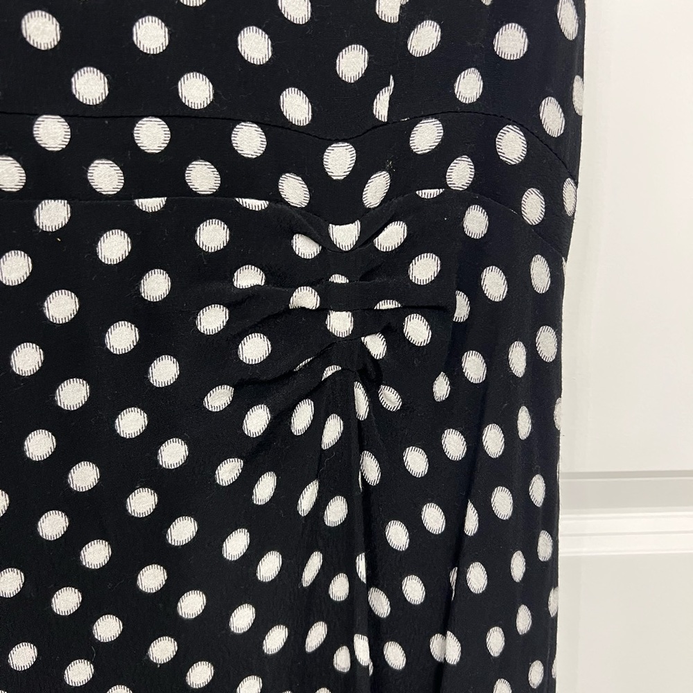 Anthropologie Maeve Gathered Polka Dot Dress - Picture 6 of 7